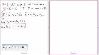 MCV4U - Applications of Dot Product - Part 1 of 3