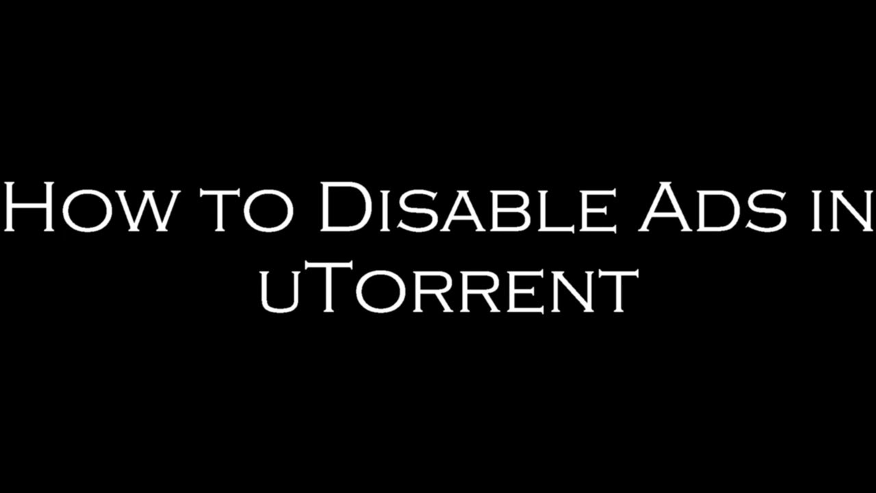 How to disable ads in torrent youtube