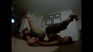 Acro Yoga Tutorial Beginner Conditioning Exercise Partner Cruches a k a  London Bridges