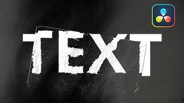 DaVinci Resolve Texture Text Motion Graphics Effect (Fusion Tutorial)