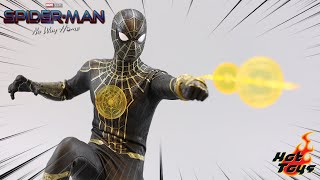 自带魔法特效？玩具出的比电影快的Hot Toys《蜘蛛侠.英雄无归》黑金战衣小虫值得买吗？【涛哥测评】