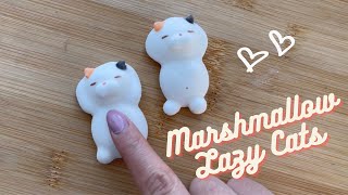 : Cute Lazy Cat Marshmallows by Cookingwithamyy