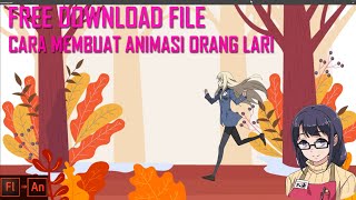 Cara membuat animasi berlari menggunakan Adobe Animate cc#Belajardirumah