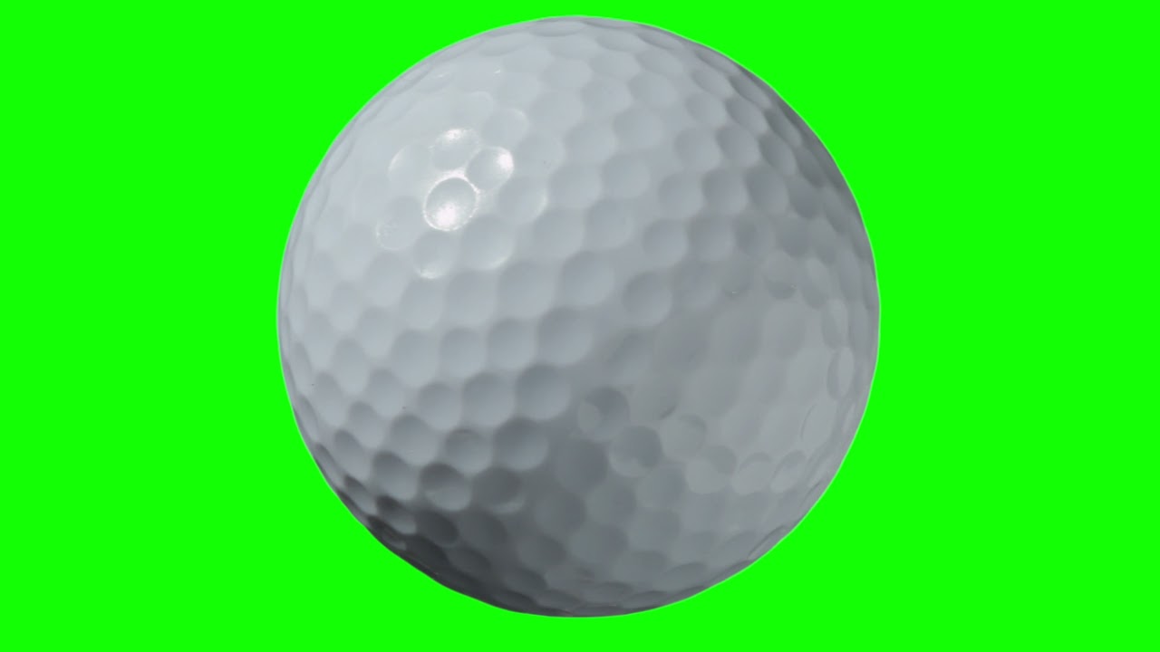 [4K] Spinning Golf Ball Green Screen YouTube