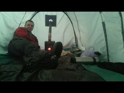 Как сшить зимнюю палатку с печкой