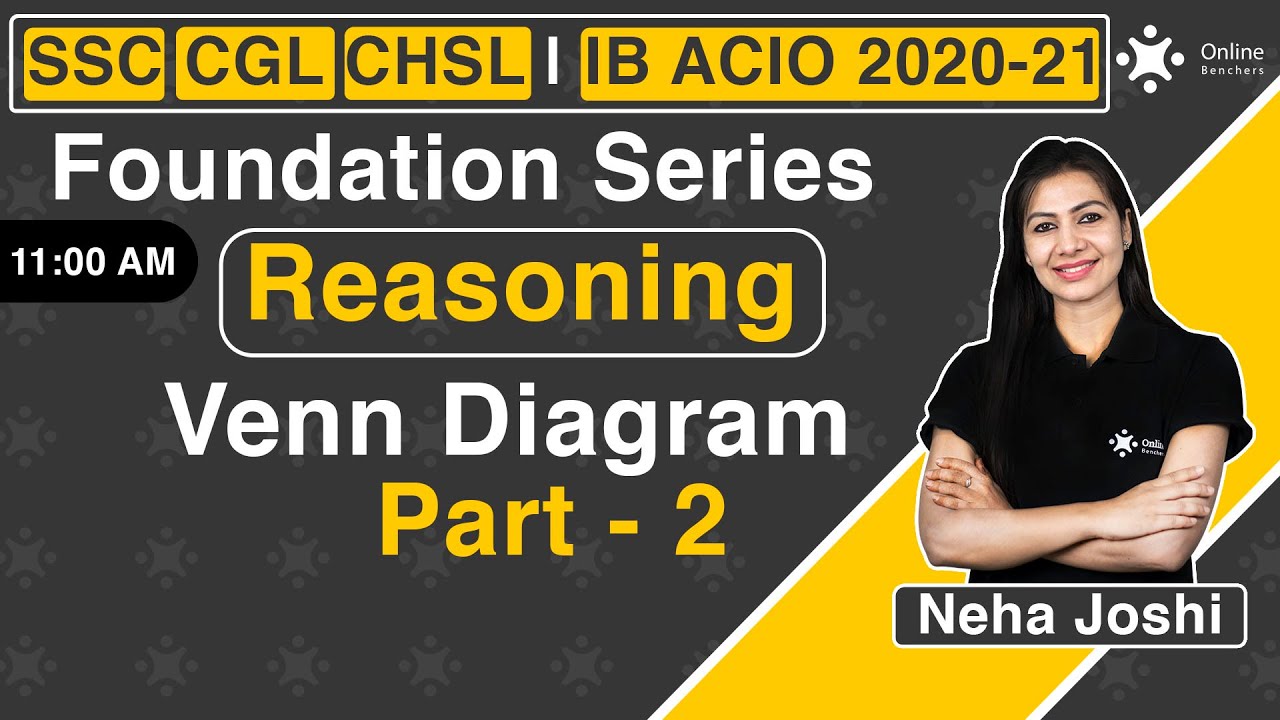 Venn Diagram Reasoning | SSC CGL | CHSL | IB ACIO | Neha Ma'am | Online