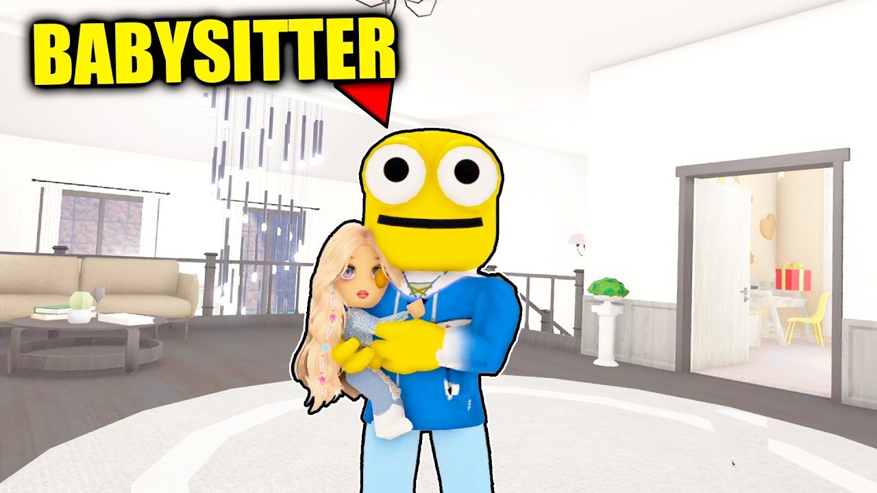 ODA DEVIENS BABY SITTER DE LA PIRE PETITE FILLE (ça tourne mal) Roblox Snapchat Brookhaven