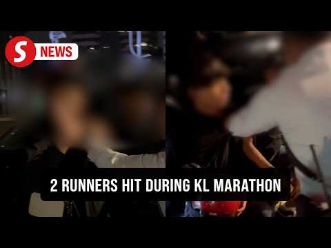 Allegedly drunk motorcyclist crashes into two KL Marathon runners