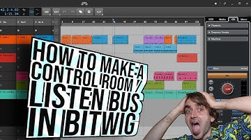 How To Set Up A Control Room / Listen Bus in Bitwig