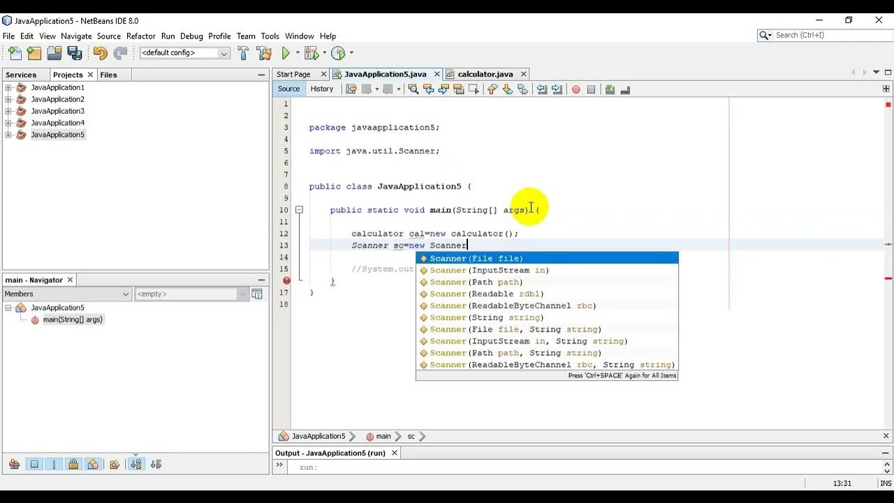Java Simple Calculator Method Overloading - YouTube