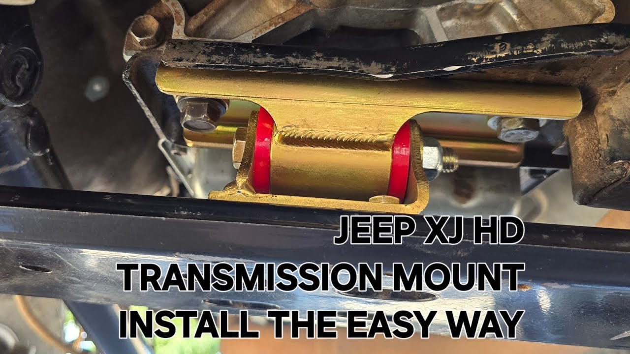 JEEP XJ A BETTER WAY TO REPLACE YOUR TRANSMISSION MOUNT - YouTube
