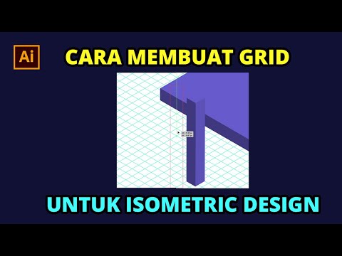 CARA MEMBUAT GRID ISOMETRIC DESIGN/ILLUSTRATION | Adobe Illustrator Tutorial