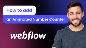 How to add an Animated Numbers Counter to Webflow