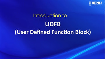User Defined Function Block (UDFB)