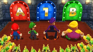 Мульт Mario Party 9 Minigames Luigi Vs Mario Vs Waluigi Vs Wario Master Difficulty
