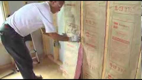 Installing Owens Corning EcoTouch Wall Insulation - Part 2