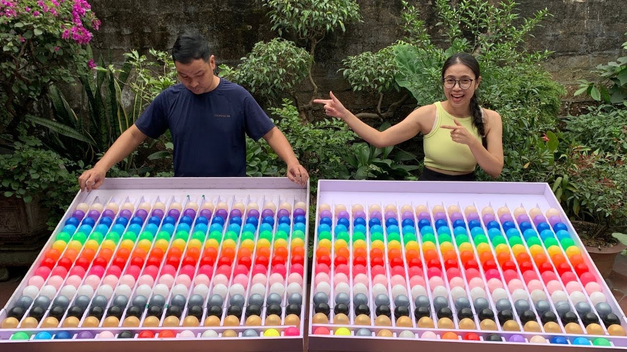 Puzzle sorting ball game challenging game hard mode from rainbow balls