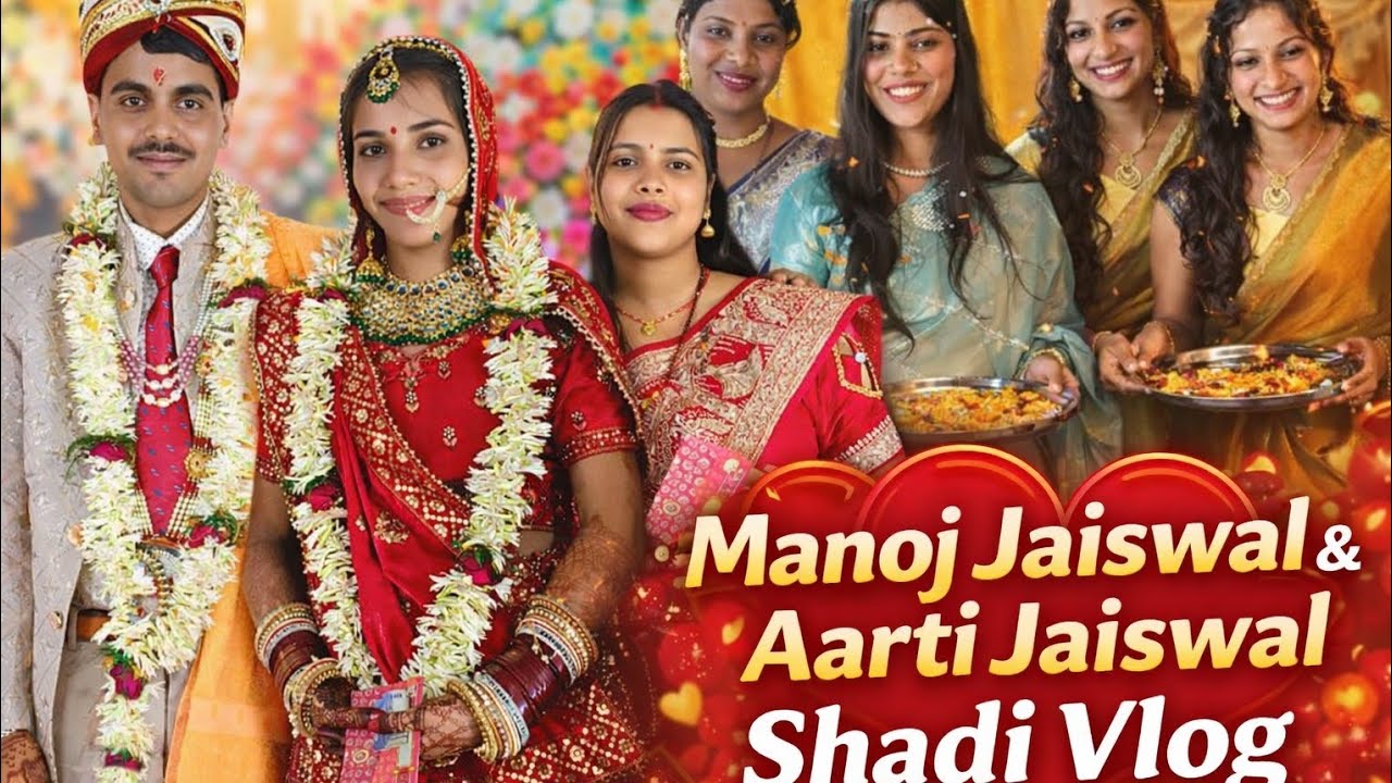 💍Manoj Jaiswal ❤️ Aarti Jaiswal Ki Grand Shadi | Full Wedding Vlog 2026 Manoj & Aarti Special Moment