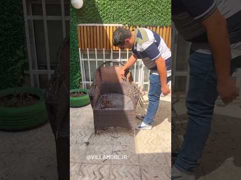 مبل حصیریای که تو بازار هستش با قیمت ها نجومی عمدتا بافت حصیری بعد چند وقت از بین میره