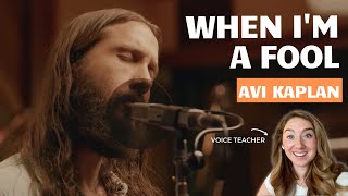Voice Teacher Reacts to When I'm a Fool by Avi Kaplan