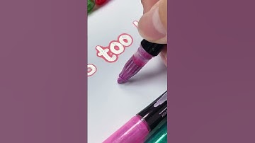 Discover Magical Outline Markers for Relaxing Handwriting Fun #stationery
