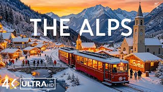 The Alps in Winter 4K ❄️ Majestic Snowy Mountains, Alpine Villages | Winter Wonderland