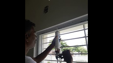 Upvc window silicon filling #windw gap filling # alluminium window gap fill