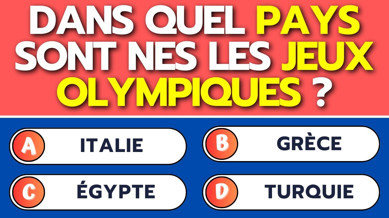 Le Grand Quiz du Sport ⚽ Peux-tu répondre aux 40 questions ? 🏆
