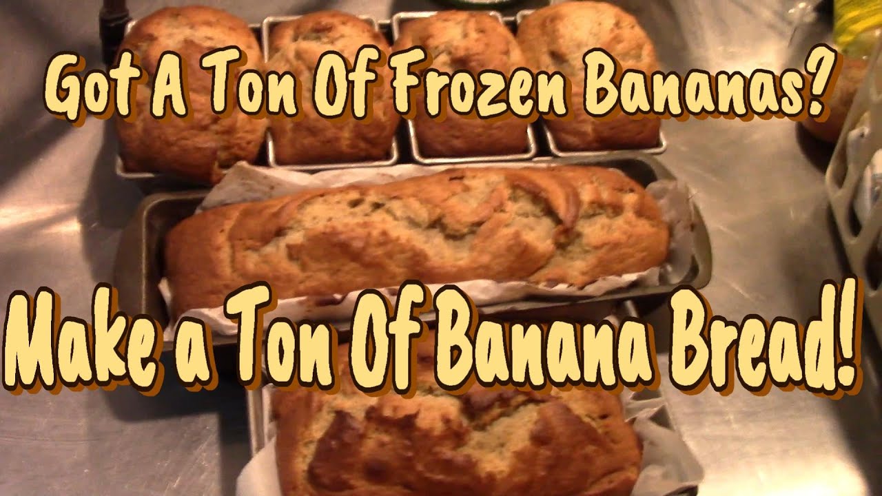 У меня есть замороженные бананы! Приготовьте банановый хлеб и заморозьте его!