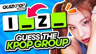 GUESS THE GROUP NAME WITH MISSING LETTERS 🔍👀 | QUIZ KPOP GAMES 2023 | KPOP QUIZ TRIVIA screenshot 1