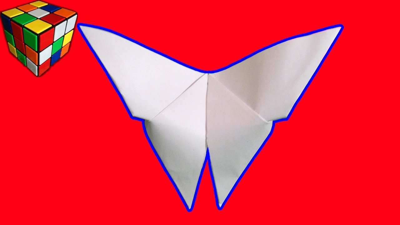 Как сделать БАБОЧКУ из бумаги. Бабочка оригами своими руками. Поделки из бумаги