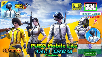 🥶Pubg Lite New 0.28.0 Comeback?☠️ Update 2025 | Pubg Lite Old is Back 0.28.0🤯 Update 2025 🔥