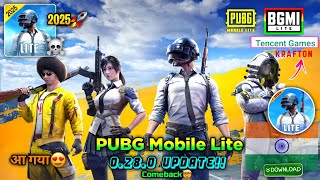 Pubg Lite New 0.28.0 Comeback? Update 2025 Pubg Lite Old Is Back 0.28.0 Update 2025