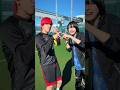 サッカー大会に参加してくれた@B2takes の風岡史也さんとコラボ #いーじゃん していただきました👍👍#イケメン #アイドル #BLVCKBERRY #b2takes