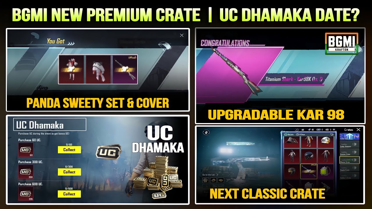 UC DHAMAKA BGMI CONFIRM DATE NEXT PREMIUM CRATE BGMI