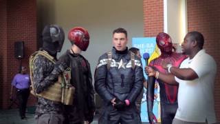 Captain America and Spider-Man at Wizard World Richmond 2015