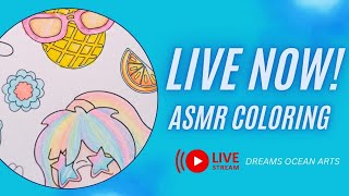 ​🤫 No Talking, Just Pure Satisfying Marker Sounds ASMR Cozy Corner #liveart #asmrlive #asmr