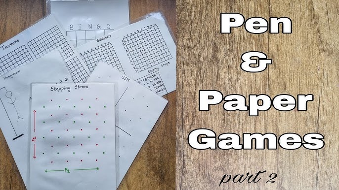 9 Pen and Paper Games That Hit the Mark for Instant Fun