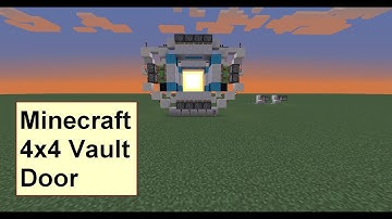 4x4 Minecraft Vault Door Tutorial