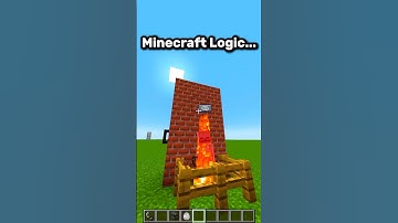 Minecraft Logic… #minecraft #minecraftlogic #minecraftshorts #gaming #shorts