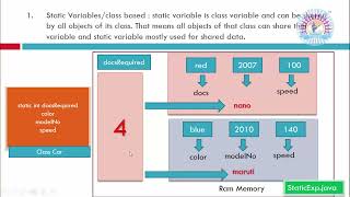 23 Static Variables in Java