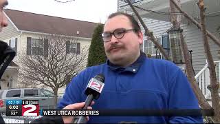 west utica robberies under investigation