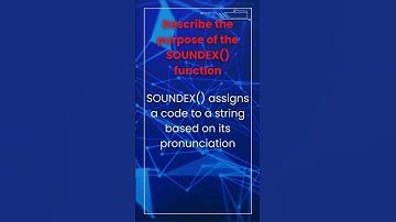 SOUNDEX() function in SQL #sql #dataanalytics #datascience #powerbi #sqlforbeginners #ssis #dbms