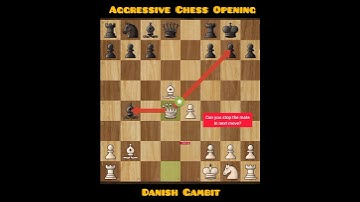 Danish Gambit - Aggressive Chess Opening 🔥🔥 #shorts #chess