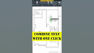 Combine Text in One Click #shorts #autocad