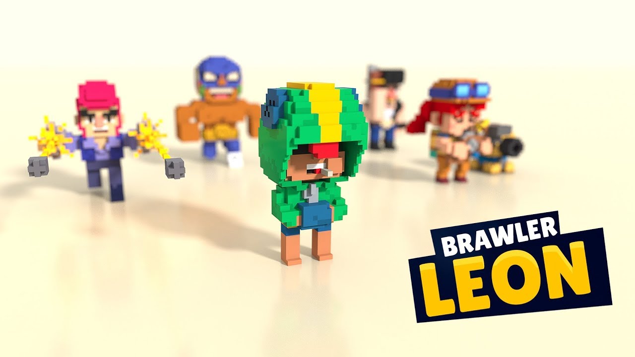 Brawler Leon - Voxel Art - YouTube