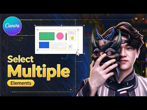 How to Select Multiple Elements in Canva | Quick & Easy Tutorial 🖱️