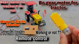 Gear motor for tractor / how to attach motor with tractor / very powerful tractor
