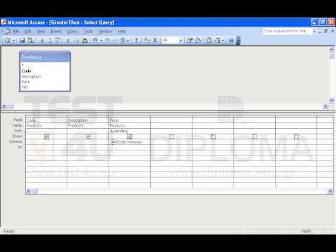 Modify the GreaterThan query to prompt the user to enter a number displaying the message Enter...