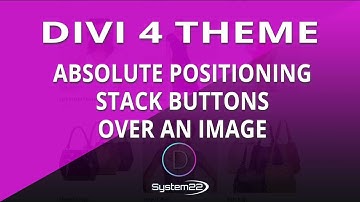 Divi Theme Absolute Positioning Stack Buttons Over An Image 👍